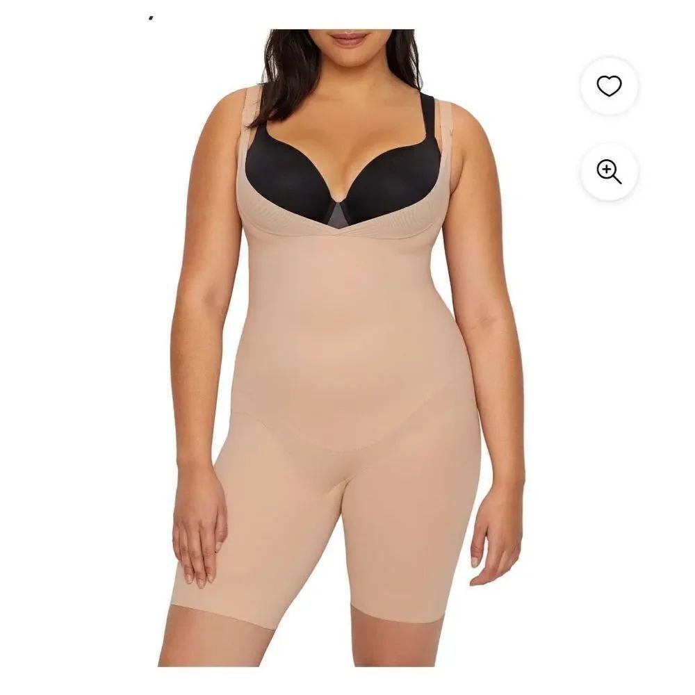 Miraclesuit Flexible Fit Extra Firm Control Torsette Open Bust Body Shaper sz 3X